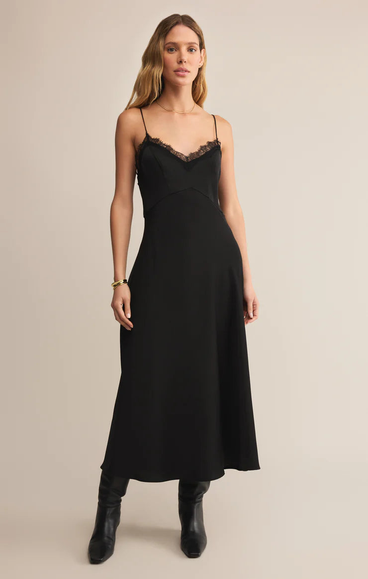 AFTER HOURS LUXE SATIN MIDI DRESS