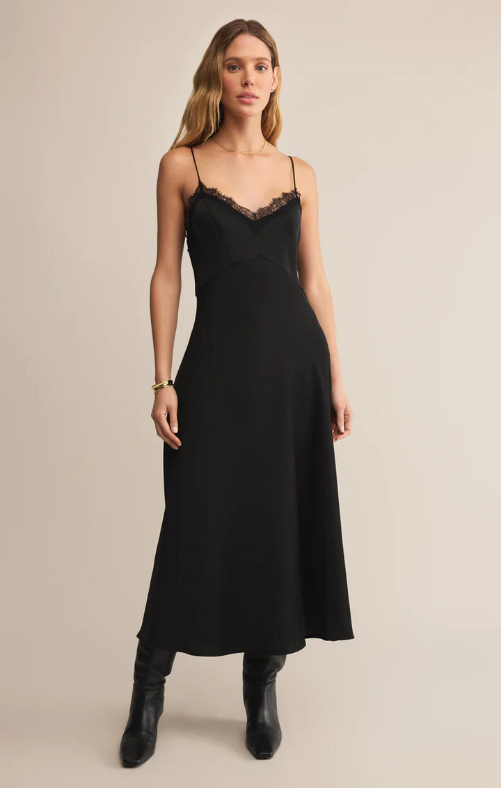 AFTER HOURS LUXE SATIN MIDI DRESS