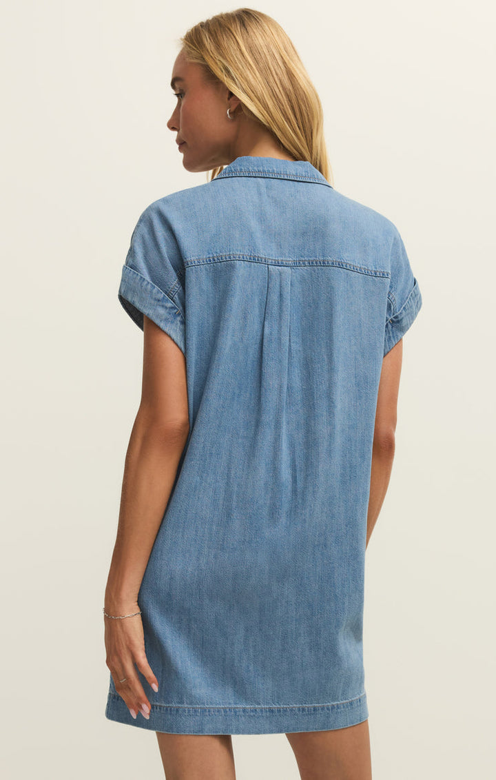 NAPA LIGHTWEIGHT DENIM MINI DRESS