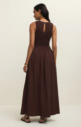 JUNIPER MAXI DRESS IN CHOCOLATE CHERRY