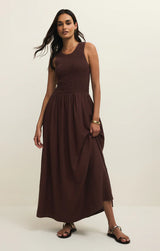 JUNIPER MAXI DRESS IN CHOCOLATE CHERRY