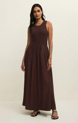 JUNIPER MAXI DRESS IN CHOCOLATE CHERRY