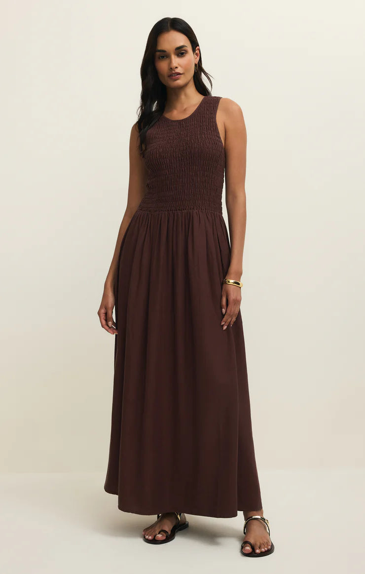 JUNIPER MAXI DRESS IN CHOCOLATE CHERRY
