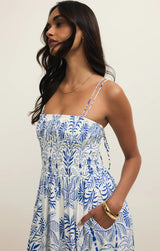 NADINE AIRY PALM MAXI DRESS