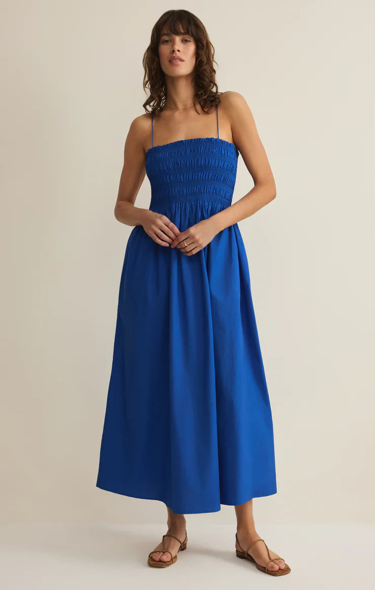 CORNELIA POPLIN MAXI DRESS
