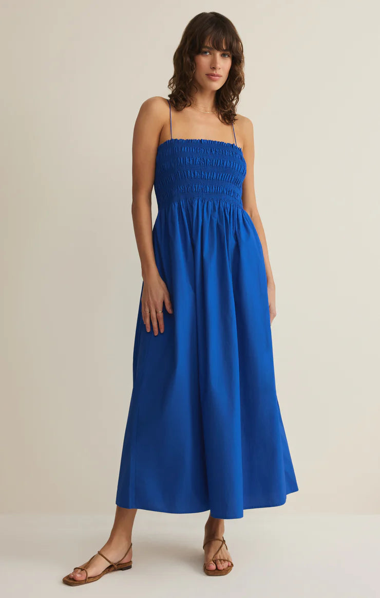 CORNELIA POPLIN MAXI DRESS