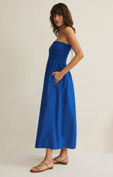 CORNELIA POPLIN MAXI DRESS