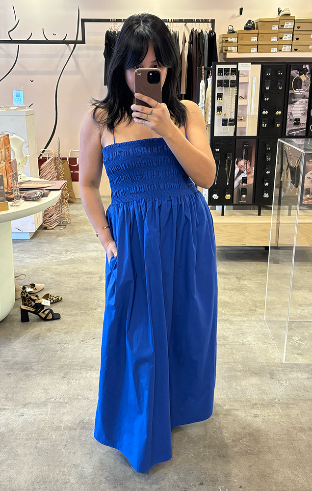 CORNELIA POPLIN MAXI DRESS