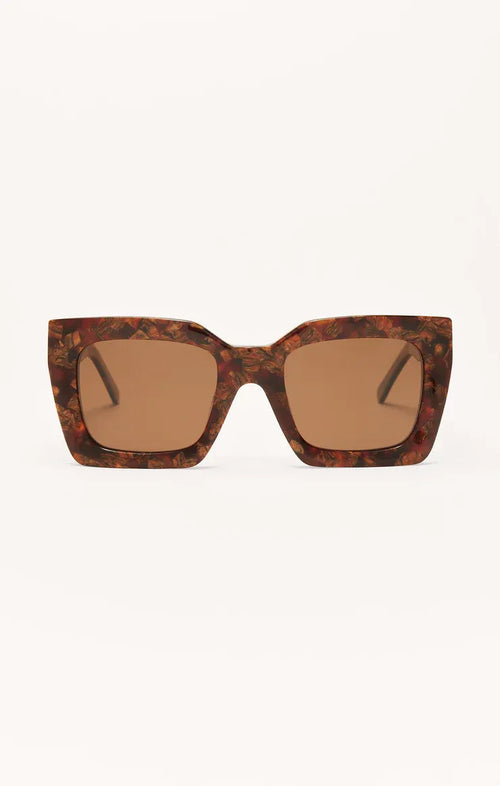 Z SUPPLY EARLY RISER POLARIZED SUNGLASSES IN BROWN TORTOISE - BROWN