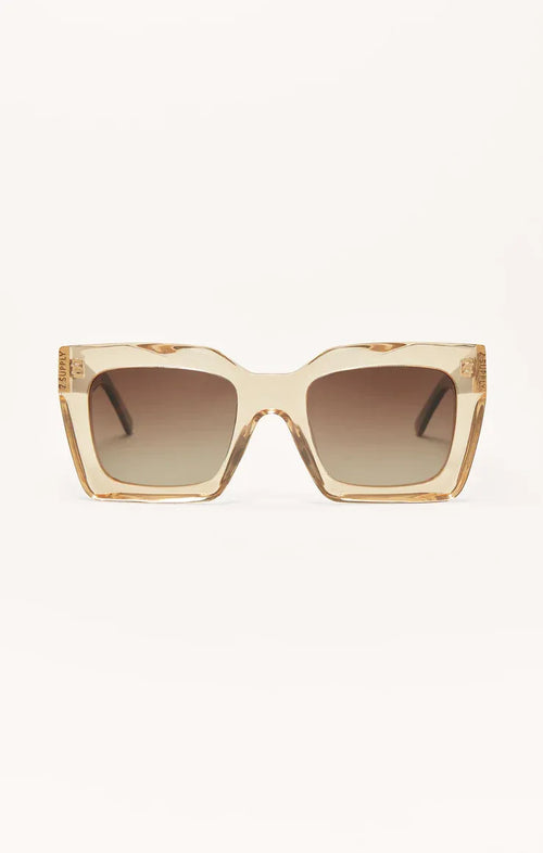 Z SUPPLY EARLY RISER POLARIZED SUNGLASSES IN CHAMPAGNE - GRADIENT