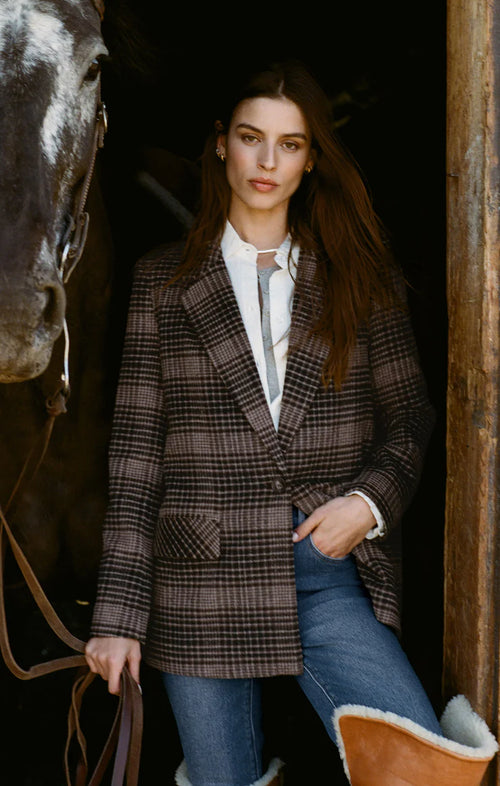 Z SUPPLY KINGSTON RELAXED PLAID BLAZER