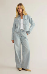 Z SUPPLY ALL DAY CROPPED DENIM JACKET