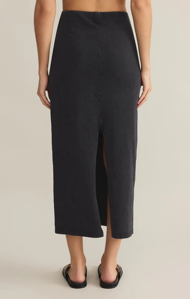 Z SUPPLY GAIL MIDI SKIRT IN BLACK