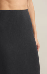 Z SUPPLY GAIL MIDI SKIRT IN BLACK