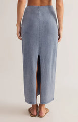 Z SUPPLY GAIL JERSEY DENIM MIDI SKIRT