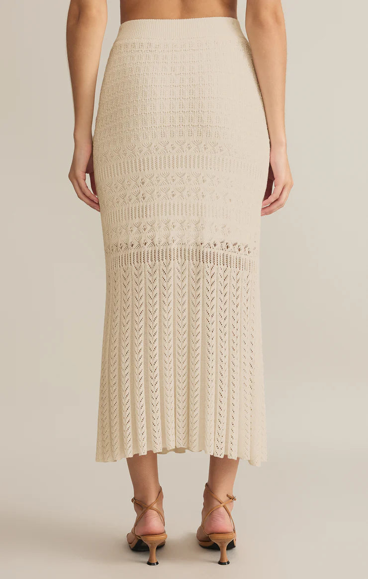SORIA CROCHET MIDI SKIRT