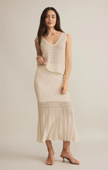 Z SUPPLY SORIA CROCHET MIDI SKIRT
