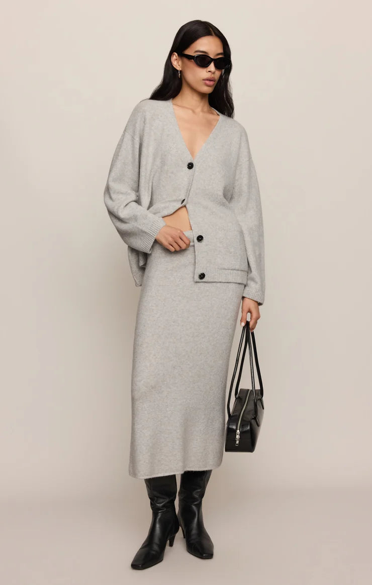 Cozy Moment Cardigan in Feather Grey