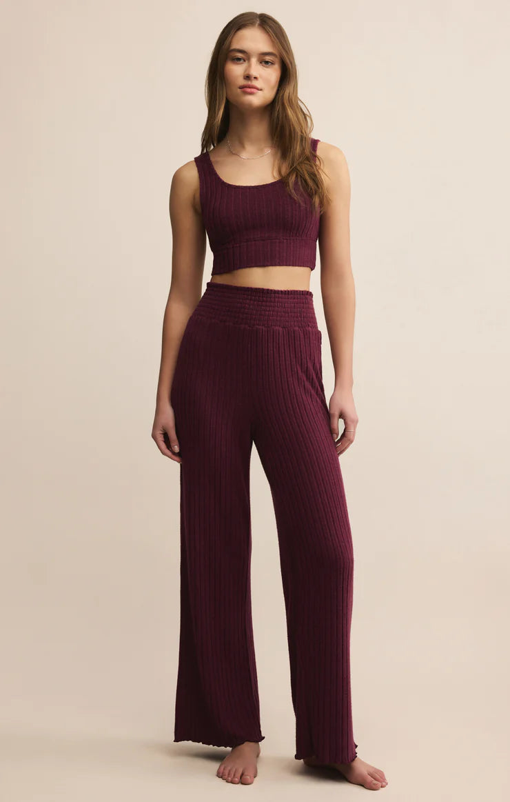 DAWN SMOCKED RIB PANT