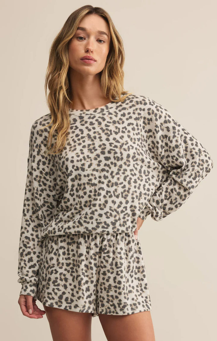 LUXE LEOPARD LONG SLEEVE TOP