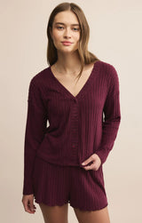 MARA SILKY RIB CARDIGAN