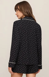 The Luxe Dot PJ Top