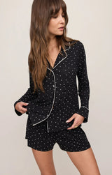 The Luxe Dot PJ Top