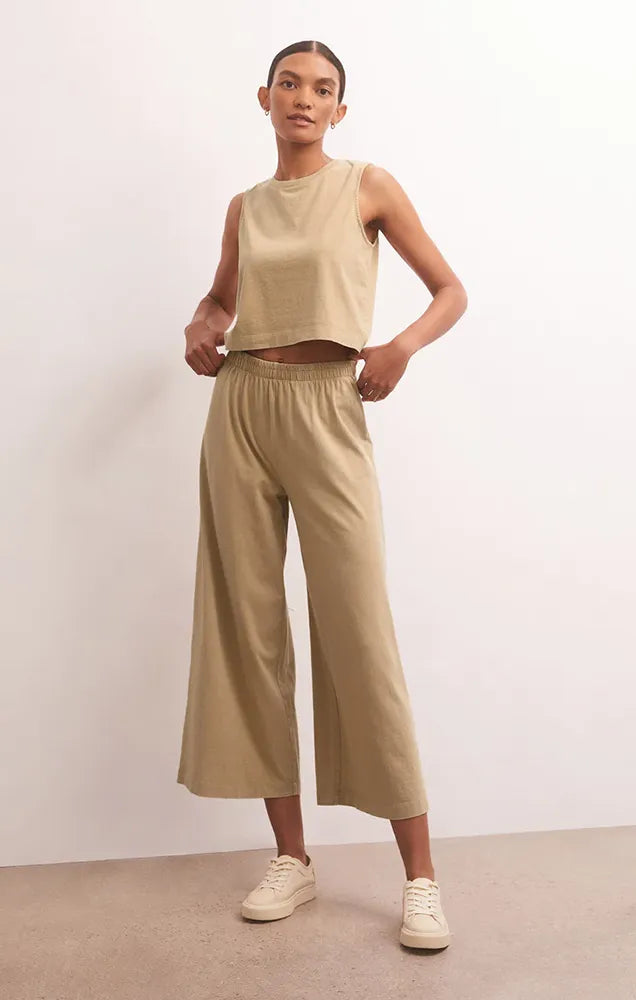 Z SUPPLY SCOUT COTTON JERSEY PANT IN RATTAN