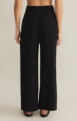 Z SUPPLY CASSIDY FULL LENGTH GAUZE PANT IN BLACK