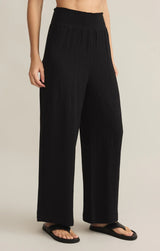 Z SUPPLY CASSIDY FULL LENGTH GAUZE PANT IN BLACK