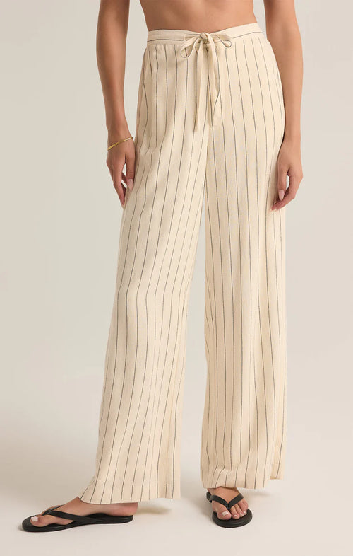Z SUPPLY CORTEZ LINEN PINSTRIPE PANT