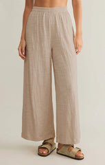 Z SUPPLY SCOUT TEXTURED SLUB PANT IN PARCHMENT