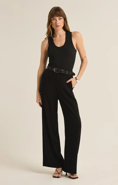 Z SUPPLY MICAH LINEN PANT IN BLACK