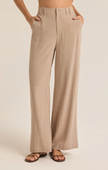 Z SUPPLY MICAH LINEN PANT IN PUTTY