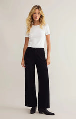 Z SUPPLY VISTA LINEN PANT IN BLACK