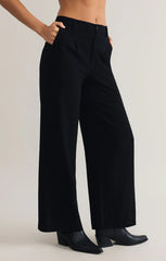 Z SUPPLY VISTA LINEN PANT IN BLACK