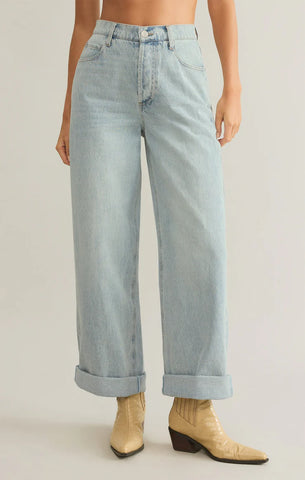 Z SUPPLY SCOUT COTTON JERSEY PANT IN ICED COFFEE