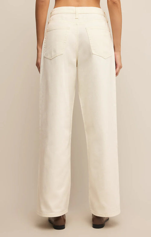 Z SUPPLY LOU DENIM PANT IN OFF WHITE