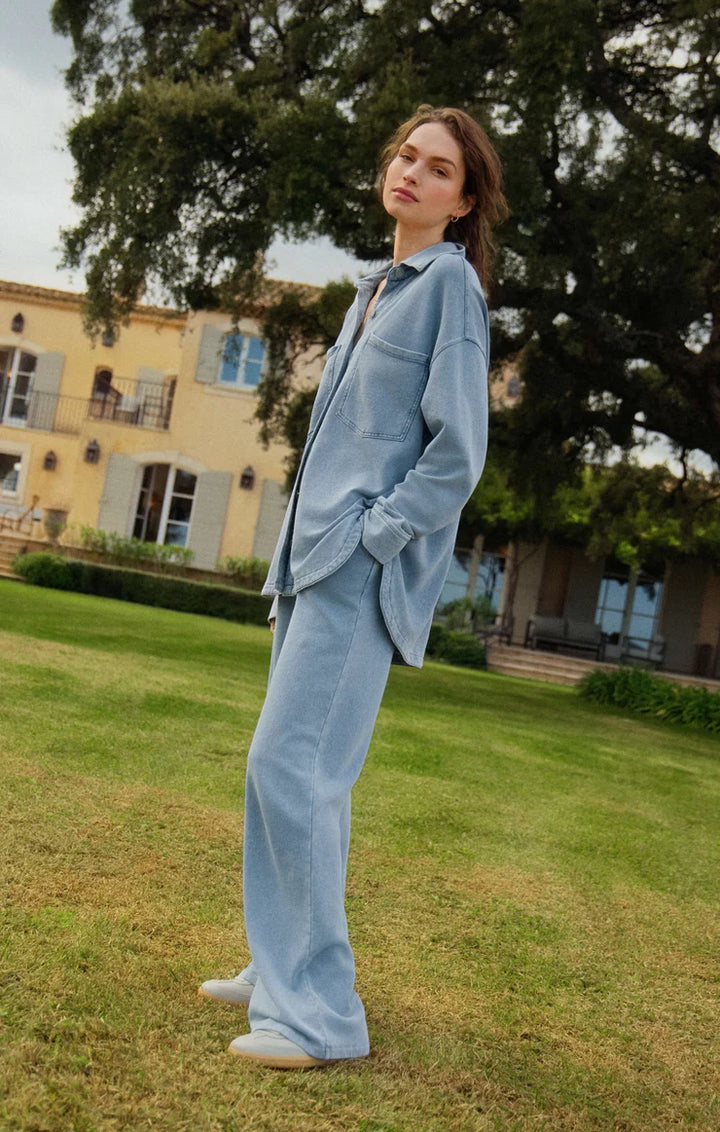 HUNTER KNIT DENIM PANT IN OCEAN AIR INDIGO