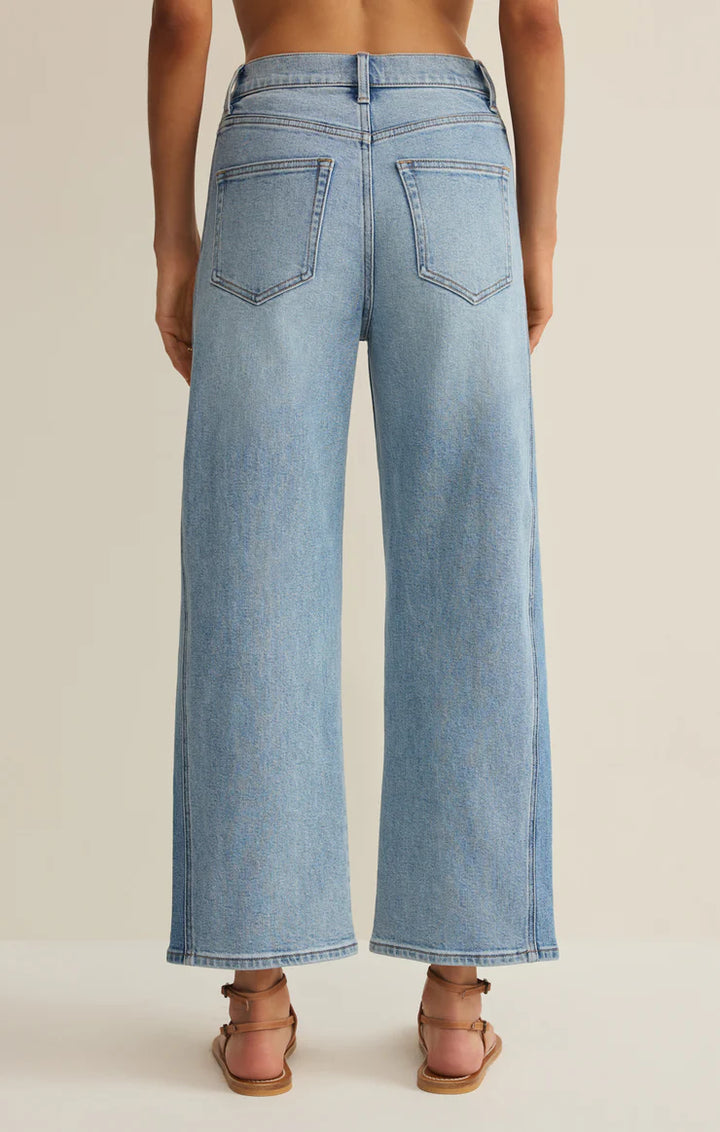 LUNA STRETCH DENIM CROP PANT