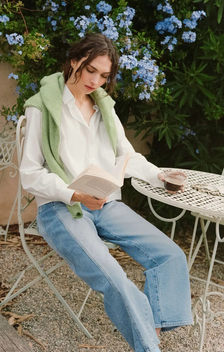 LUNA STRETCH DENIM CROP PANT