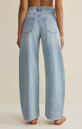REMI HIGH RISE DENIM BOWED PANT