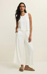 SCOUT LINEN PANT IN WHITE