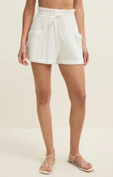 EMORY AIRY GAUZE SHORT IN WHITE