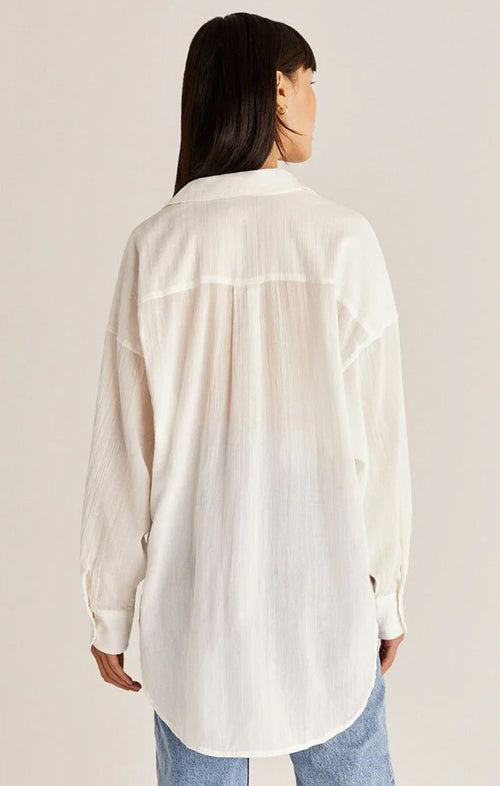 Z SUPPLY LALO BUTTON-UP IN WHITE