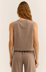 Z SUPPLY SLOANE V-NECK TANK IN ICED COFFEE