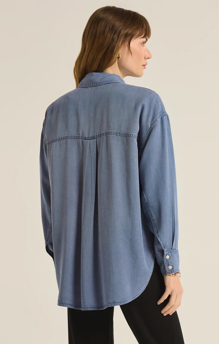 Z SUPPLY COLBIE CHAMBRAY TOP
