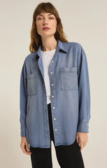 Z SUPPLY COLBIE CHAMBRAY TOP