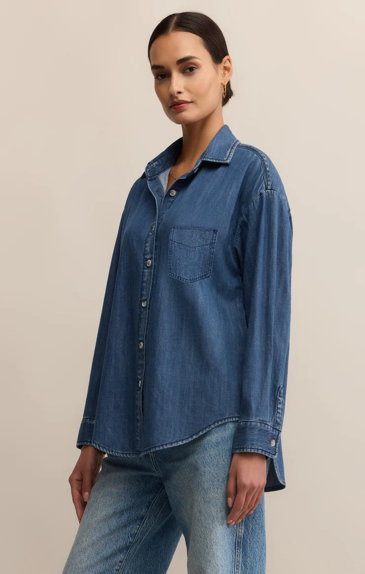 ATWOOD LIGHTWEIGHT DENIM BUTTON UP