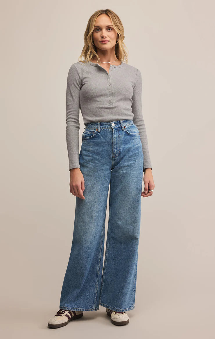 STELLA MODAL RIB HENLEY